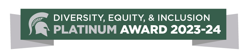 A banner image stating "Diversity, Equity & Inclusion Platinum Award 2023-2024"